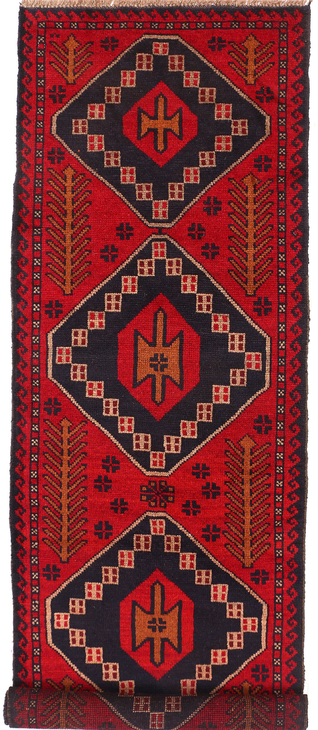 Firebrick Baluchi 2' 5 x 8' 4 - No. 54840 - ALRUG Rug Store