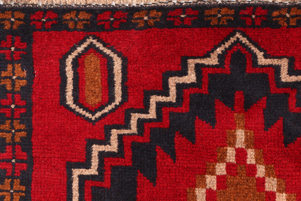Firebrick Baluchi 2' 6 x 7' 11 - No. 54841 - ALRUG Rug Store