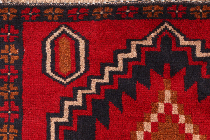 Firebrick Baluchi 2' 6 x 7' 11 - No. 54841 - ALRUG Rug Store