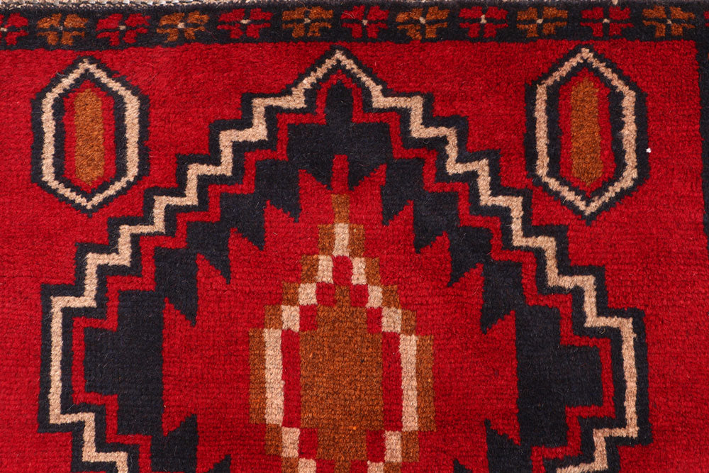 Firebrick Baluchi 2' 6 x 7' 11 - No. 54841 - ALRUG Rug Store