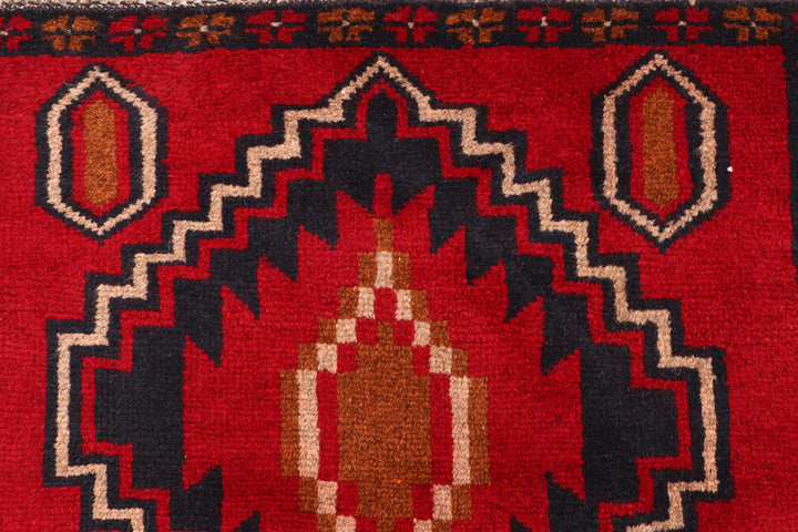 Firebrick Baluchi 2' 6 x 7' 11 - No. 54841 - ALRUG Rug Store