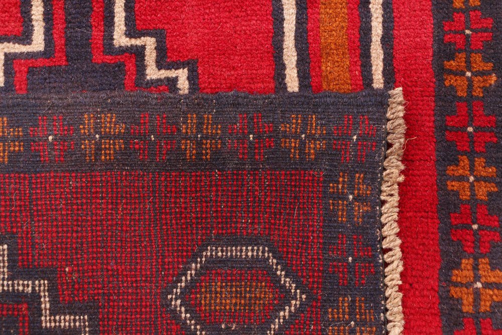 Firebrick Baluchi 2' 6 x 7' 11 - No. 54841 - ALRUG Rug Store