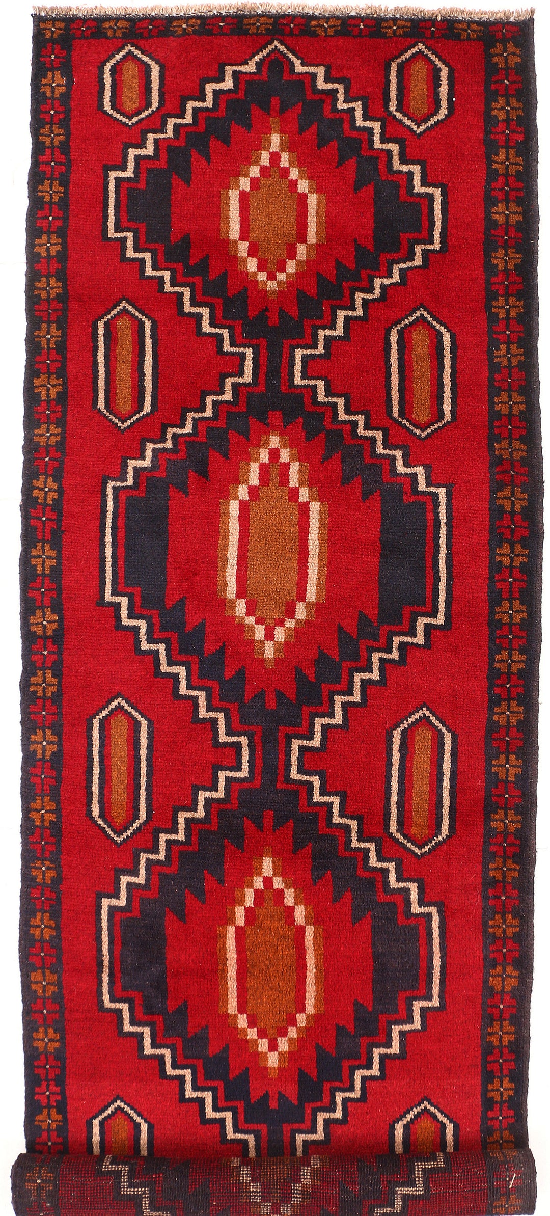 Firebrick Baluchi 2' 6 x 7' 11 - No. 54841 - ALRUG Rug Store