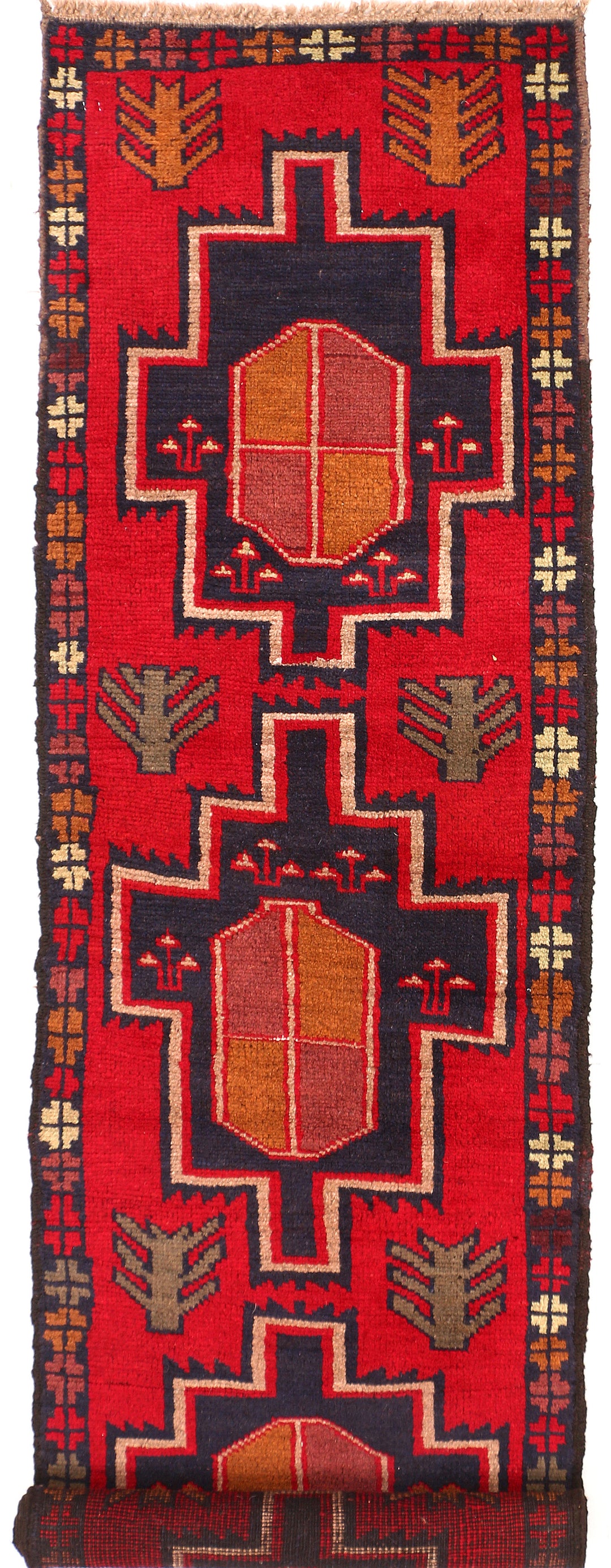 Red Baluchi 2' x 8' - No. 54844 - ALRUG Rug Store