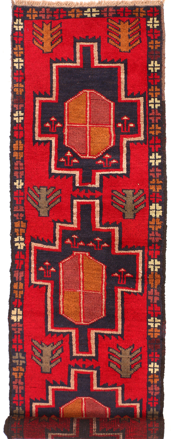 Red Baluchi 2' x 8' - No. 54844 - ALRUG Rug Store
