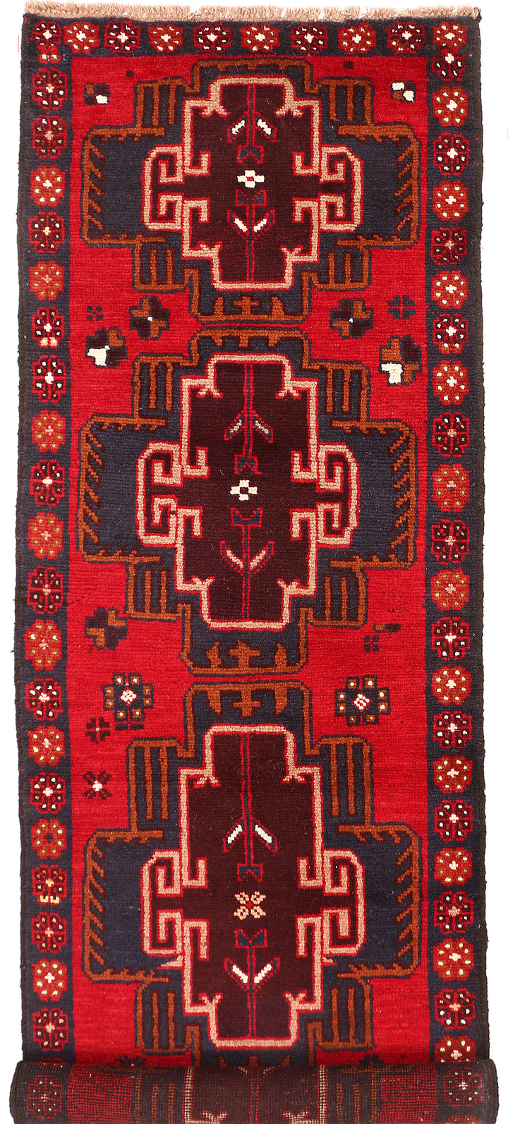 Firebrick Baluchi 2' 6 x 8' 1 - No. 54845 - ALRUG Rug Store