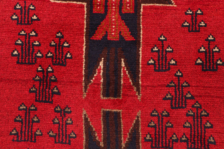 Red Baluchi 2' 6 x 8' - No. 54846 - ALRUG Rug Store
