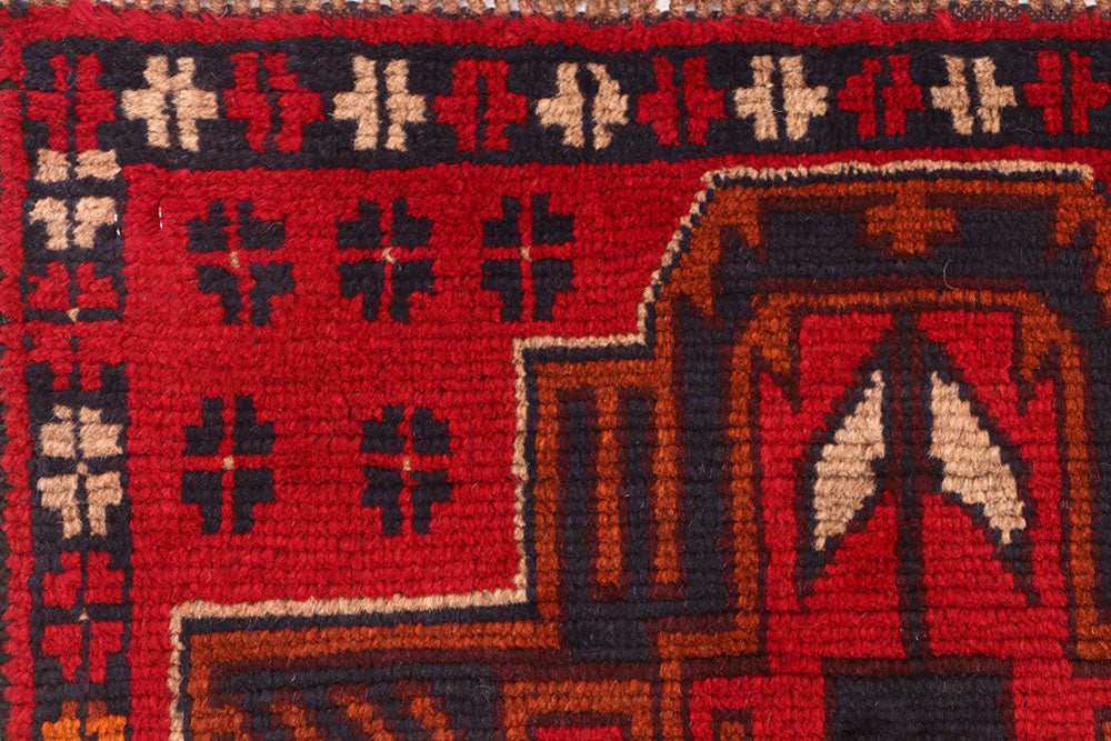 Firebrick Baluchi 2' 6 x 7' 9 - No. 54847 - ALRUG Rug Store