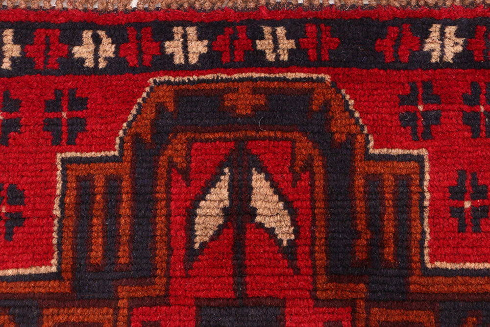 Firebrick Baluchi 2' 6 x 7' 9 - No. 54847 - ALRUG Rug Store