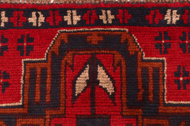 Firebrick Baluchi 2' 6 x 7' 9 - No. 54847 - ALRUG Rug Store