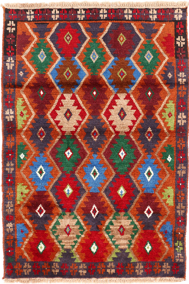 Multi Colored Baluchi 2' 8 x 4' - No. 54849 - ALRUG Rug Store