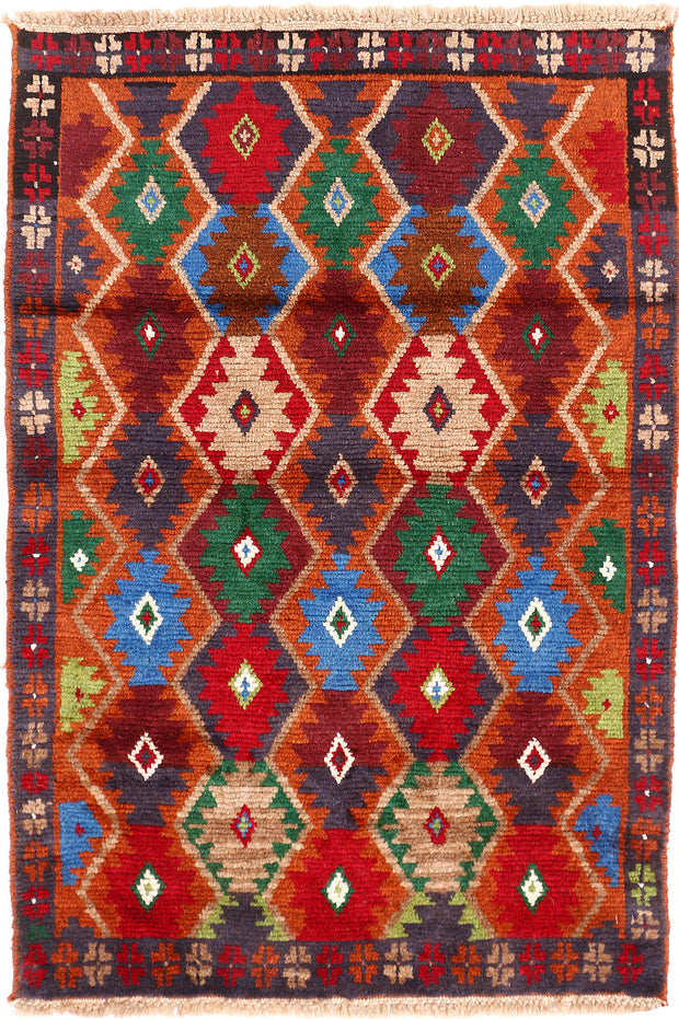 Multi Colored Baluchi 2' 8 x 4' - No. 54849 - ALRUG Rug Store