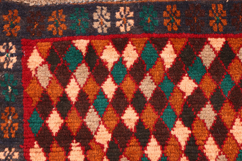 Multi Colored Baluchi 2' 9 x 3' 8 - No. 54853 - ALRUG Rug Store