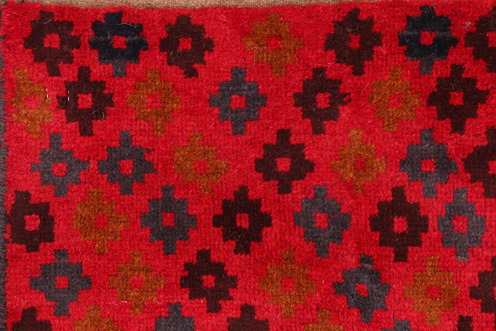 Red Baluchi 2' 7 x 3' 11 - No. 54855 - ALRUG Rug Store