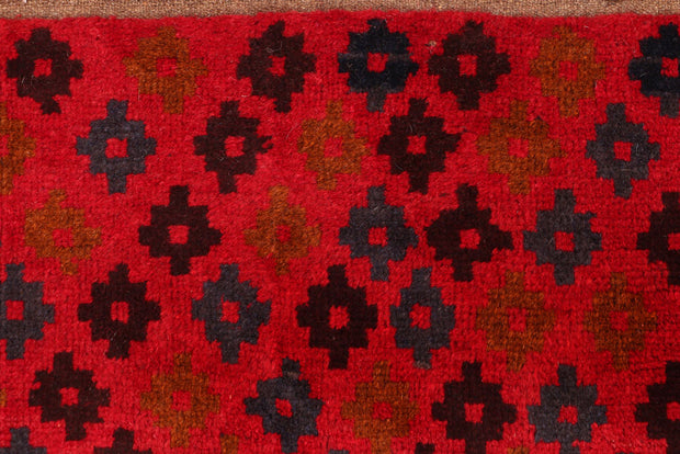 Red Baluchi 2' 7 x 3' 11 - No. 54855 - ALRUG Rug Store