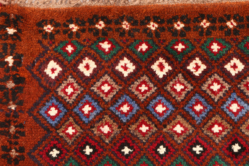 Multi Colored Baluchi 2' 7 x 3' 10 - No. 54859 - ALRUG Rug Store