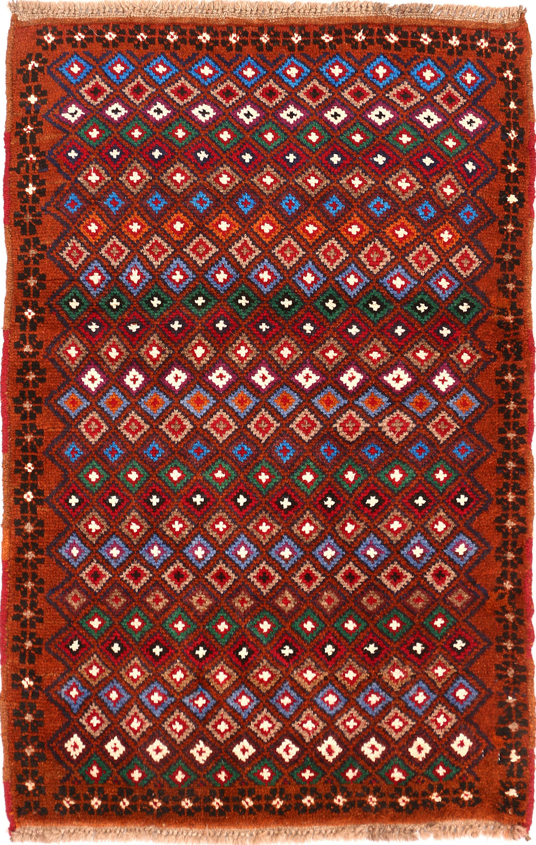 Multi Colored Baluchi 2' 7 x 3' 10 - No. 54859 - ALRUG Rug Store