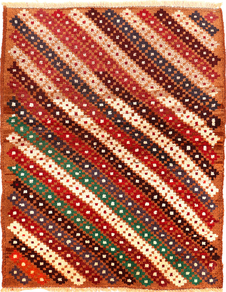 Multi Colored Baluchi 3' x 3' 9 - No. 54860 - ALRUG Rug Store