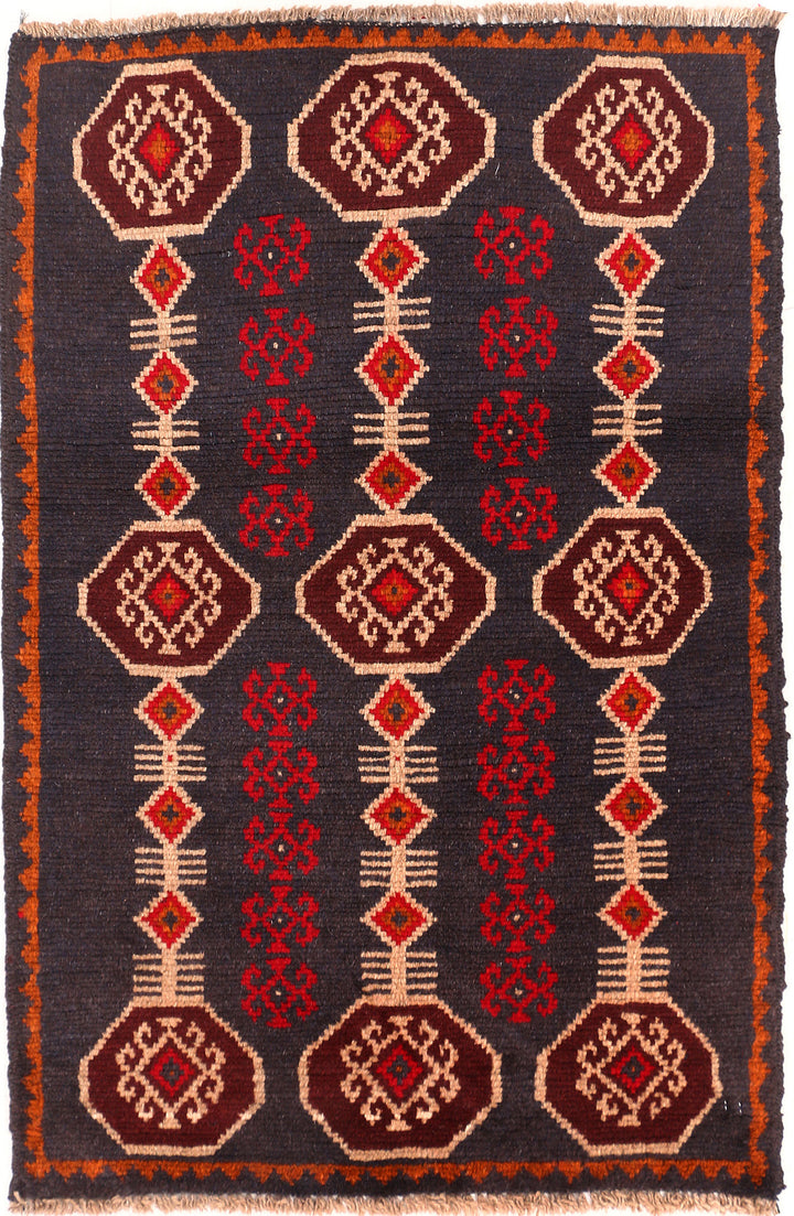 Midnight Blue Baluchi 2' 7 x 3' 11 - No. 54873 - ALRUG Rug Store