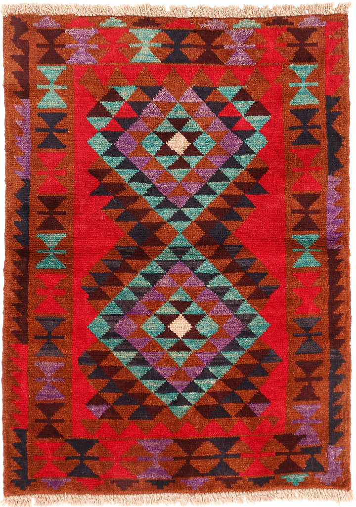 Multi Colored Baluchi 2' 8 x 3' 8 - No. 54876 - ALRUG Rug Store
