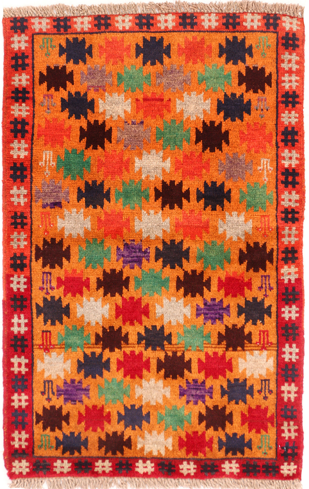 Multi Colored Baluchi 2' 6 x 3' 10 - No. 54882 - ALRUG Rug Store