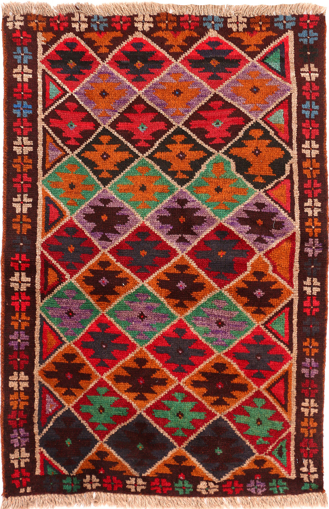 Multi Colored Baluchi 2' 7 x 3' 11 - No. 54904 - ALRUG Rug Store