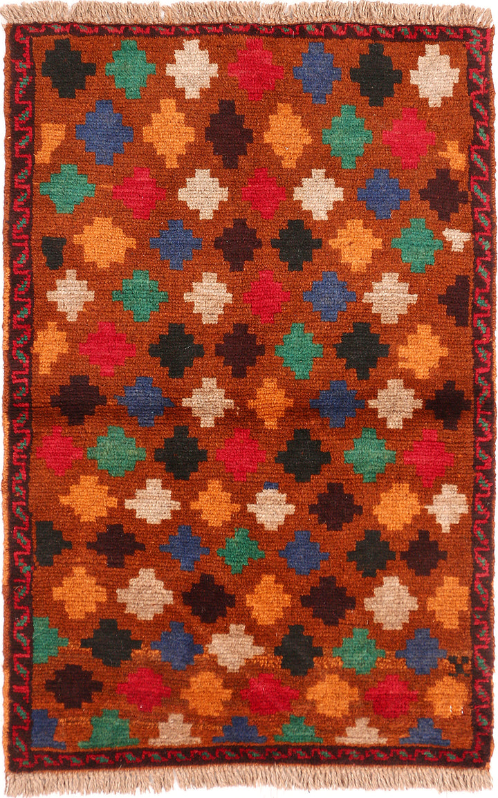 Saddle Brown Baluchi 2' 6 x 3' 8 - No. 54906 - ALRUG Rug Store