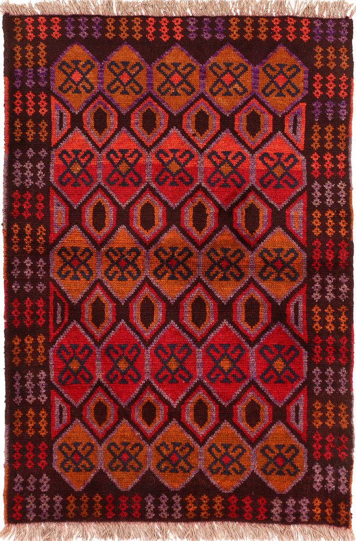 Multi Colored Baluchi 2' 8 x 3' 11 - No. 54915 - ALRUG Rug Store