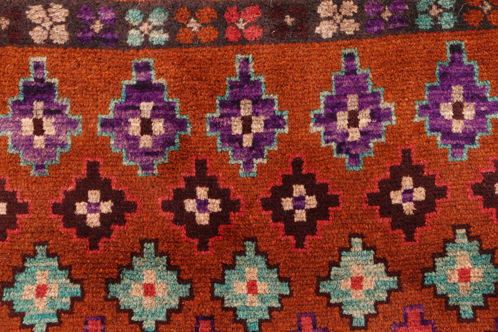 Saddle Brown Baluchi 2' 7 x 4' - No. 54920 - ALRUG Rug Store