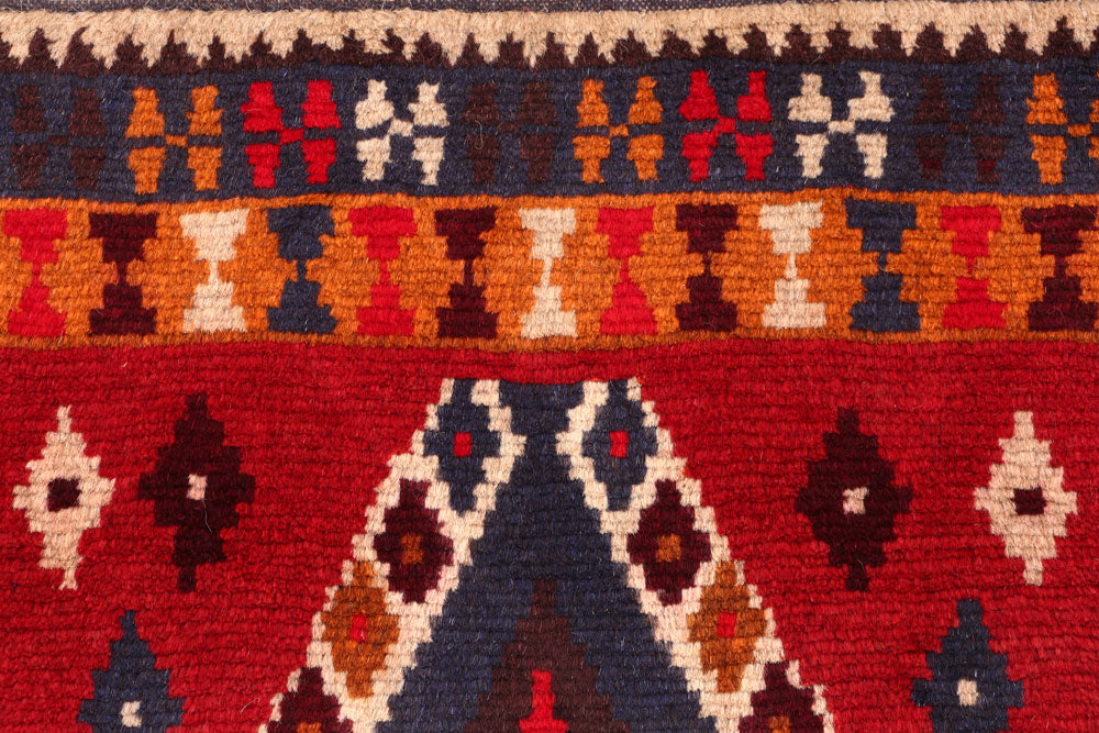 Red Baluchi 2' 9 x 3' 10 - No. 54922 - ALRUG Rug Store