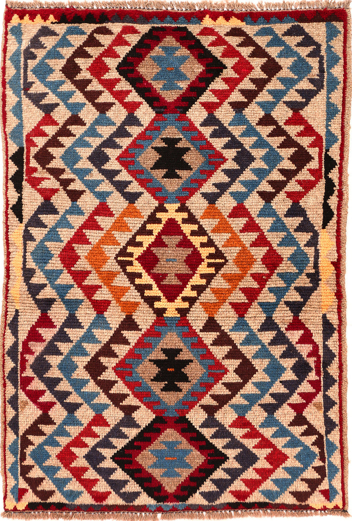 Multi Colored Baluchi 2' 7 x 3' 9 - No. 54935 - ALRUG Rug Store