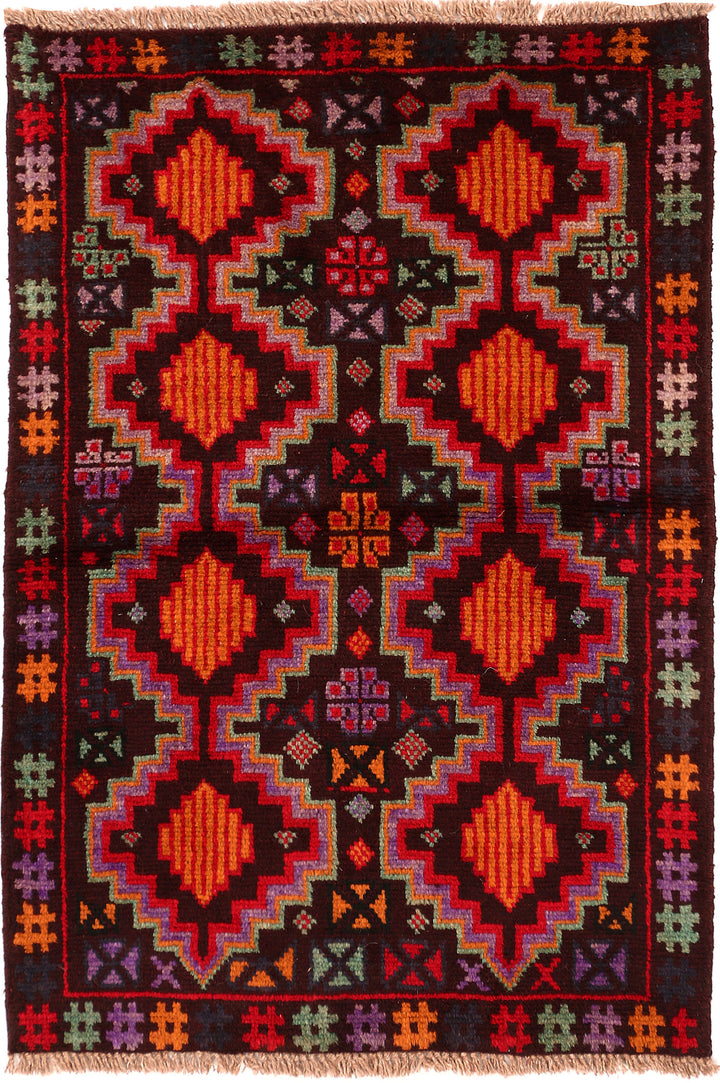 Multi Colored Baluchi 2' 7 x 3' 10 - No. 54939 - ALRUG Rug Store