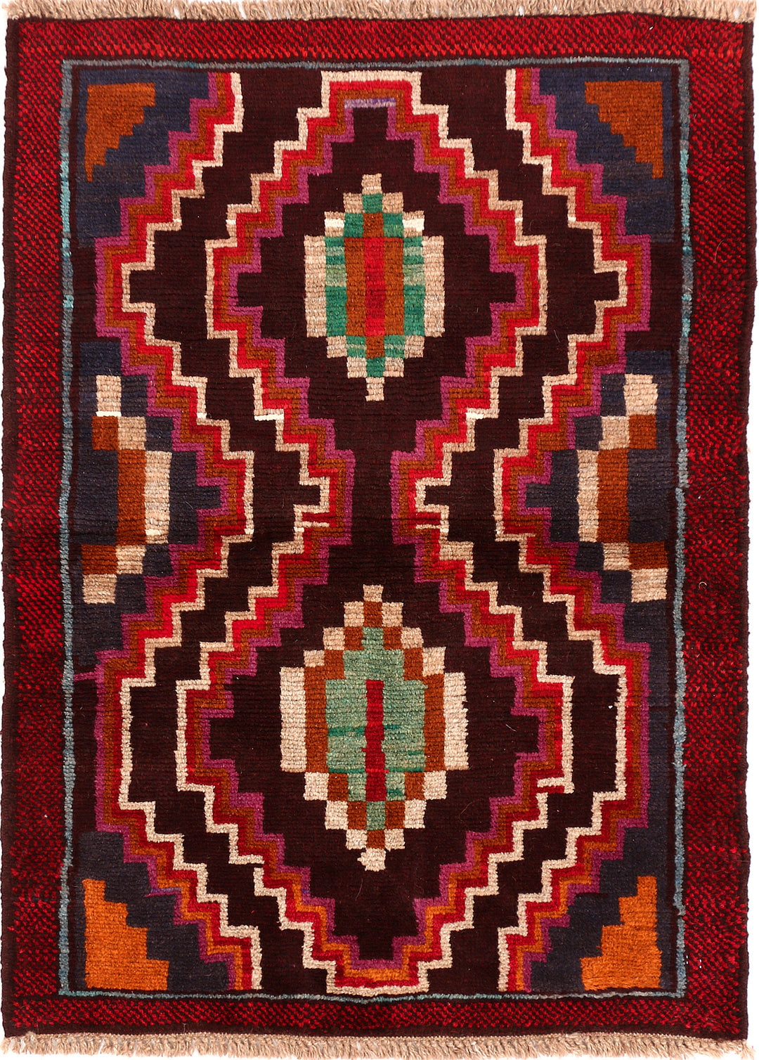 Multi Colored Baluchi 2' 9 x 3' 9 - No. 54941 - ALRUG Rug Store