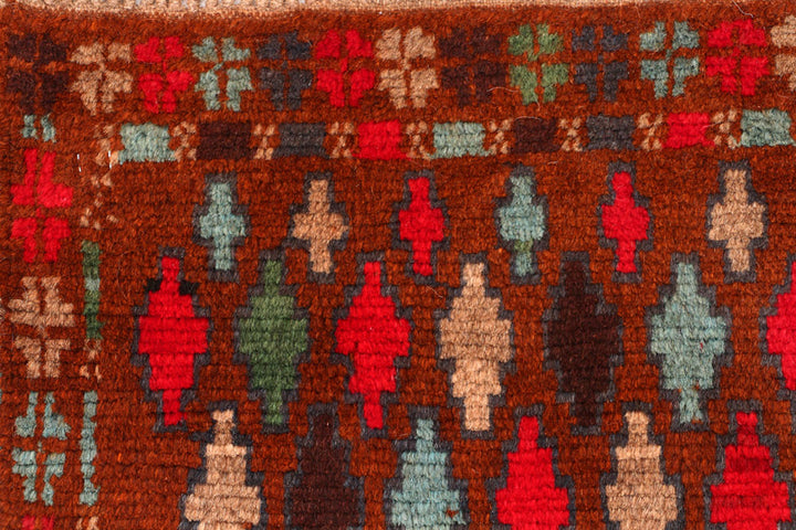 Multi Colored Baluchi 2' 8 x 3' 8 - No. 54943 - ALRUG Rug Store