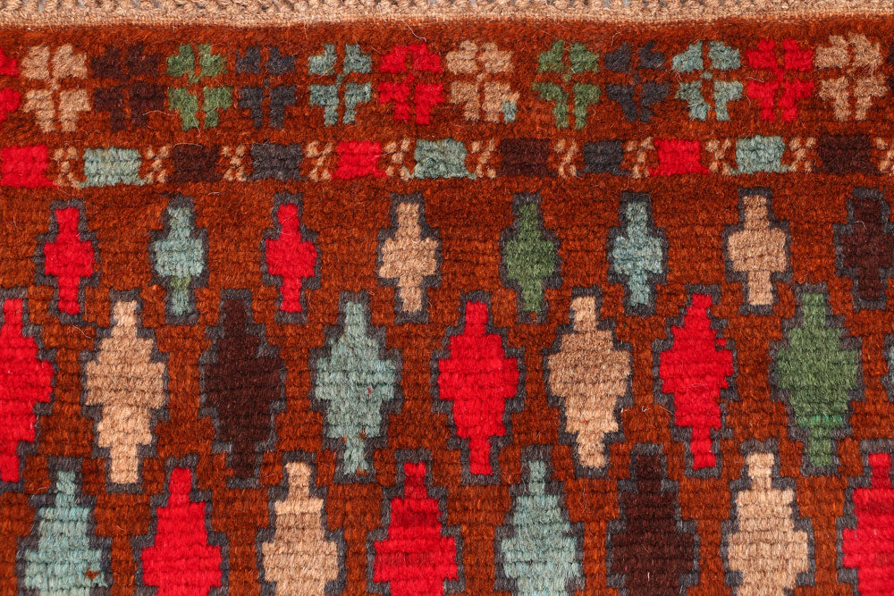 Multi Colored Baluchi 2' 8 x 3' 8 - No. 54943 - ALRUG Rug Store