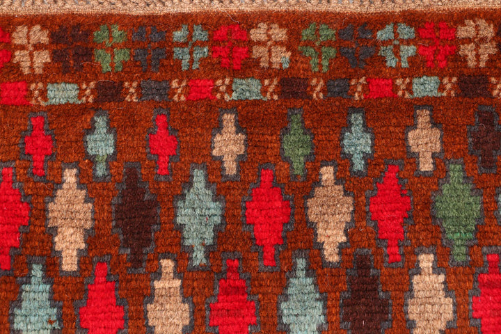 Multi Colored Baluchi 2' 8 x 3' 8 - No. 54943 - ALRUG Rug Store