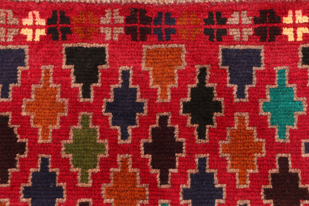 Crimson Baluchi 2' 9 x 3' 10 - No. 54949 - ALRUG Rug Store
