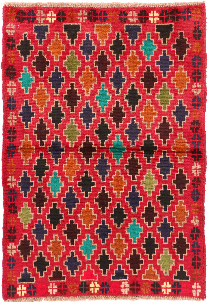 Crimson Baluchi 2' 9 x 3' 10 - No. 54949 - ALRUG Rug Store