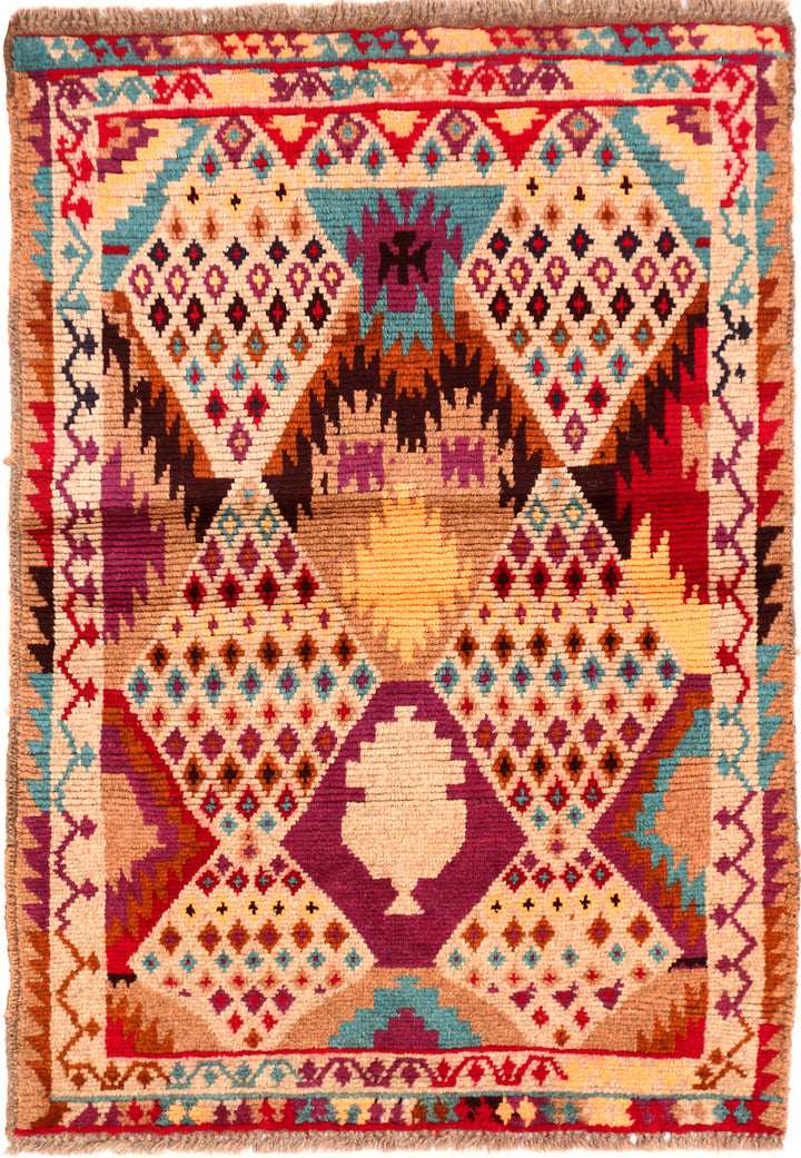 Multi Colored Baluchi 2' 7 x 4' 2 - No. 54953 - ALRUG Rug Store