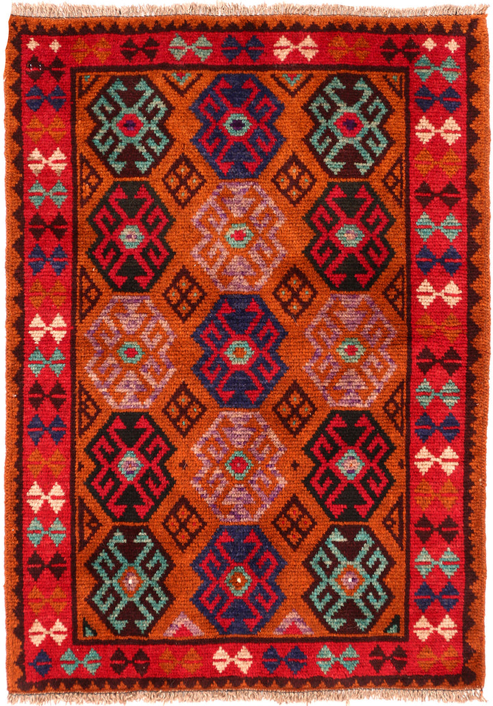 Multi Colored Baluchi 2' 8 x 3' 10 - No. 54962 - ALRUG Rug Store