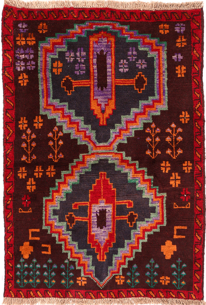 Multi Colored Baluchi 2' 11 x 4' 1 - No. 54965 - ALRUG Rug Store