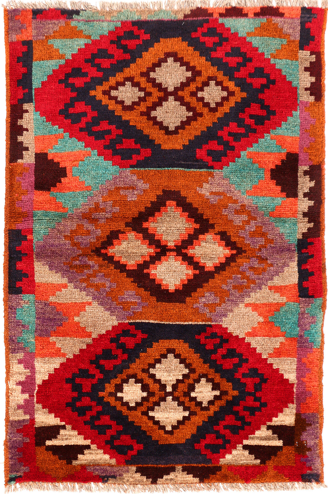 Multi Colored Baluchi 2' 6 x 3' 11 - No. 54967 - ALRUG Rug Store