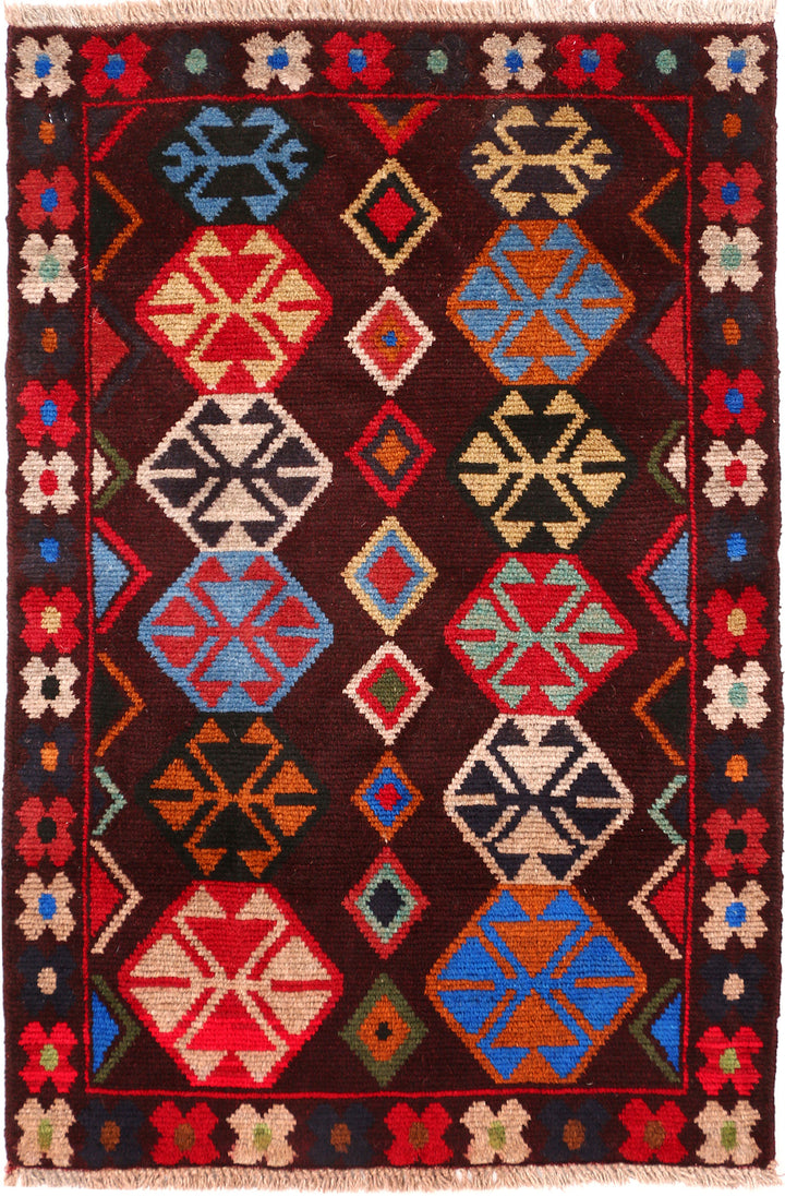 Multi Colored Baluchi 2' 9 x 4' - No. 54970 - ALRUG Rug Store
