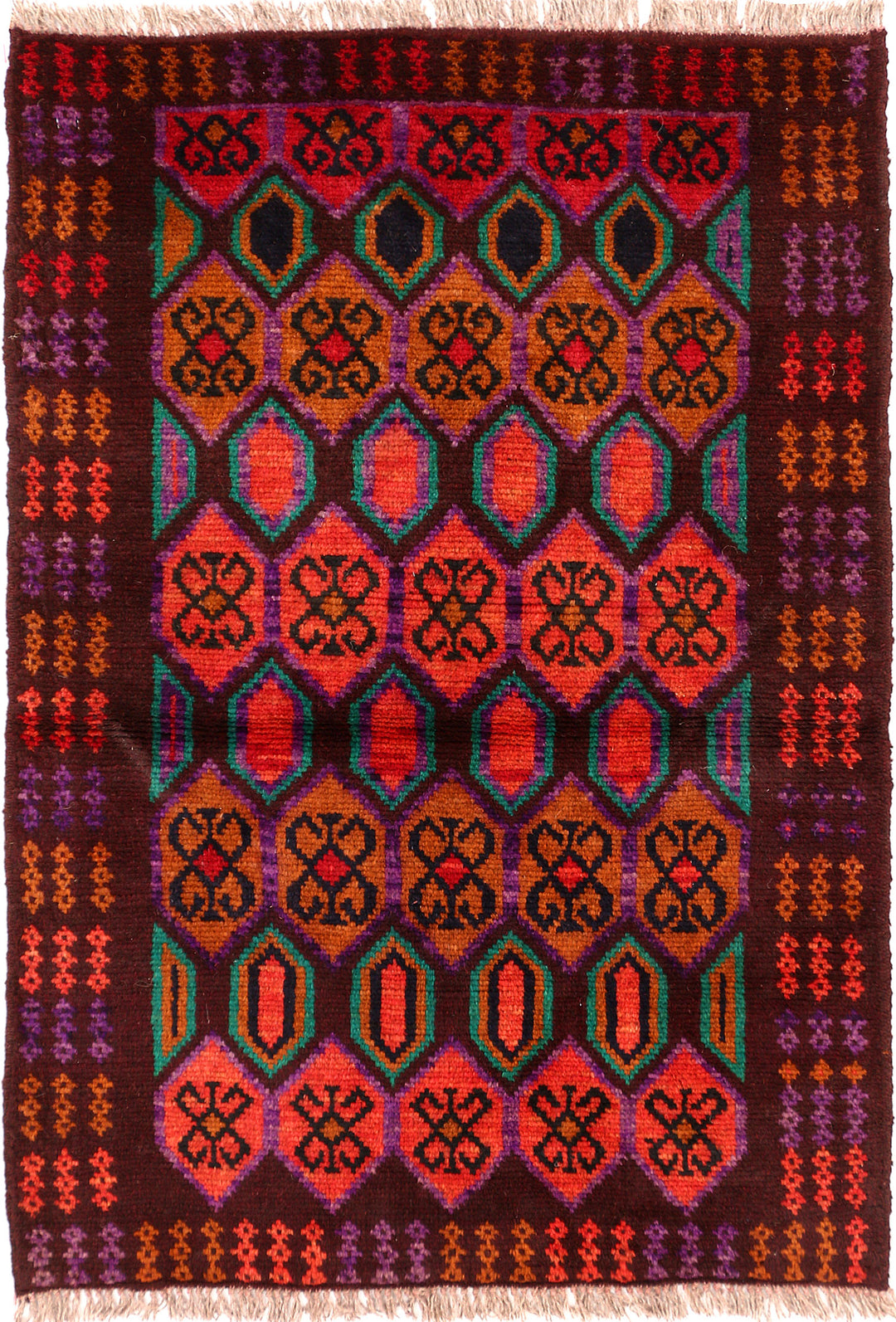 Multi Colored Baluchi 2' 8 x 3' 10 - No. 54972 - ALRUG Rug Store