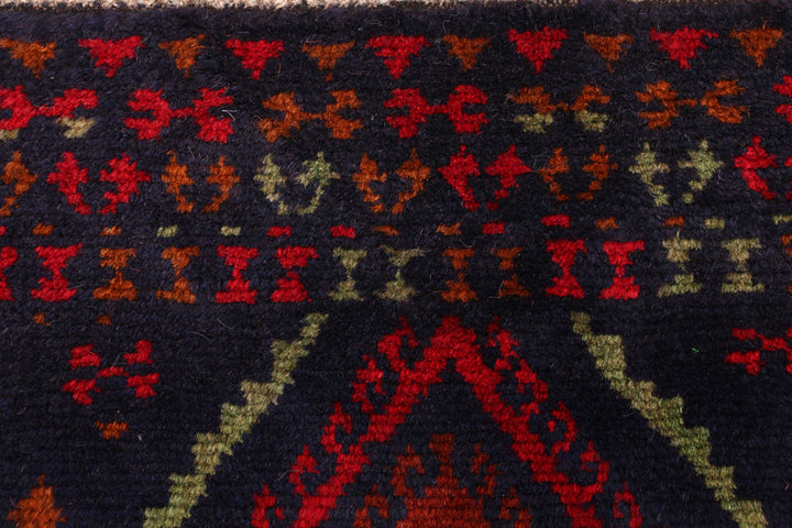 Midnight Blue Baluchi 2' 8 x 3' 9 - No. 54974 - ALRUG Rug Store