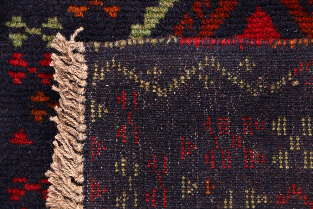 Midnight Blue Baluchi 2' 8 x 3' 9 - No. 54974 - ALRUG Rug Store