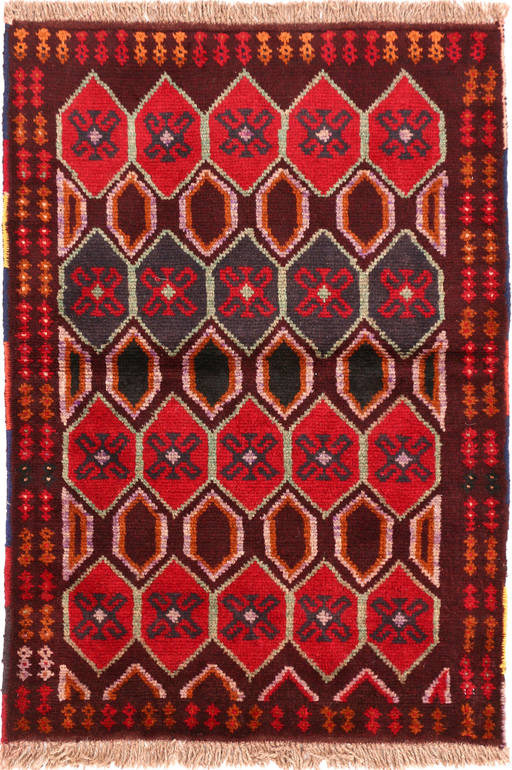 Multi Colored Baluchi 2' 9 x 3' 9 - No. 54978 - ALRUG Rug Store