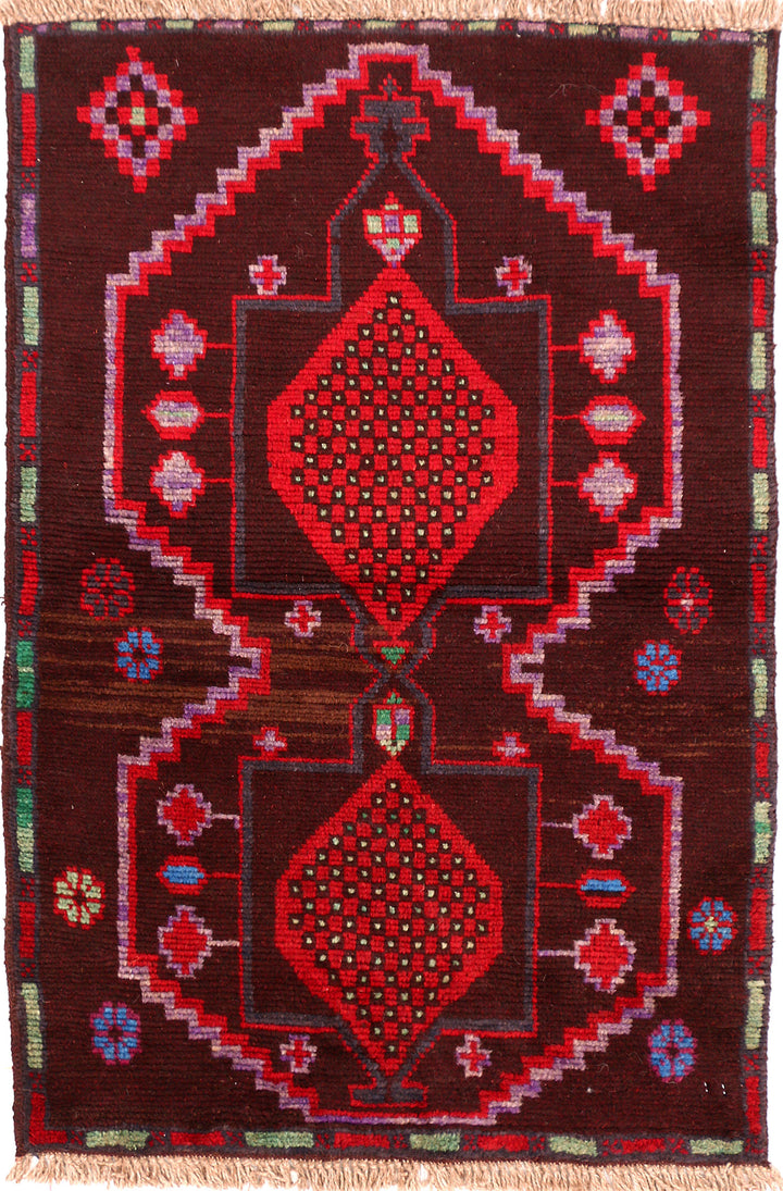 Maroon Baluchi 2' 6 x 3' 10 - No. 54979 - ALRUG Rug Store