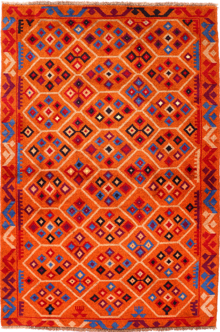 Chocolate Baluchi 4' x 6' - No. 54982 - ALRUG Rug Store
