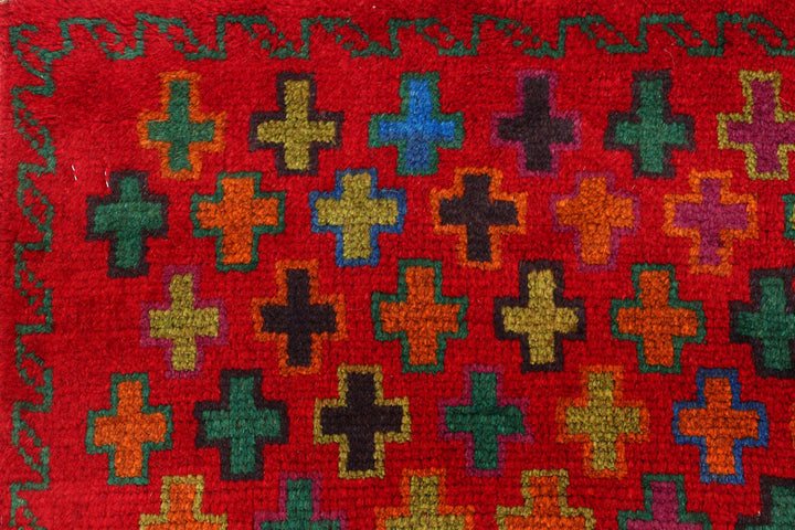 Red Baluchi 3' 11 x 5' 11 - No. 54988 - ALRUG Rug Store